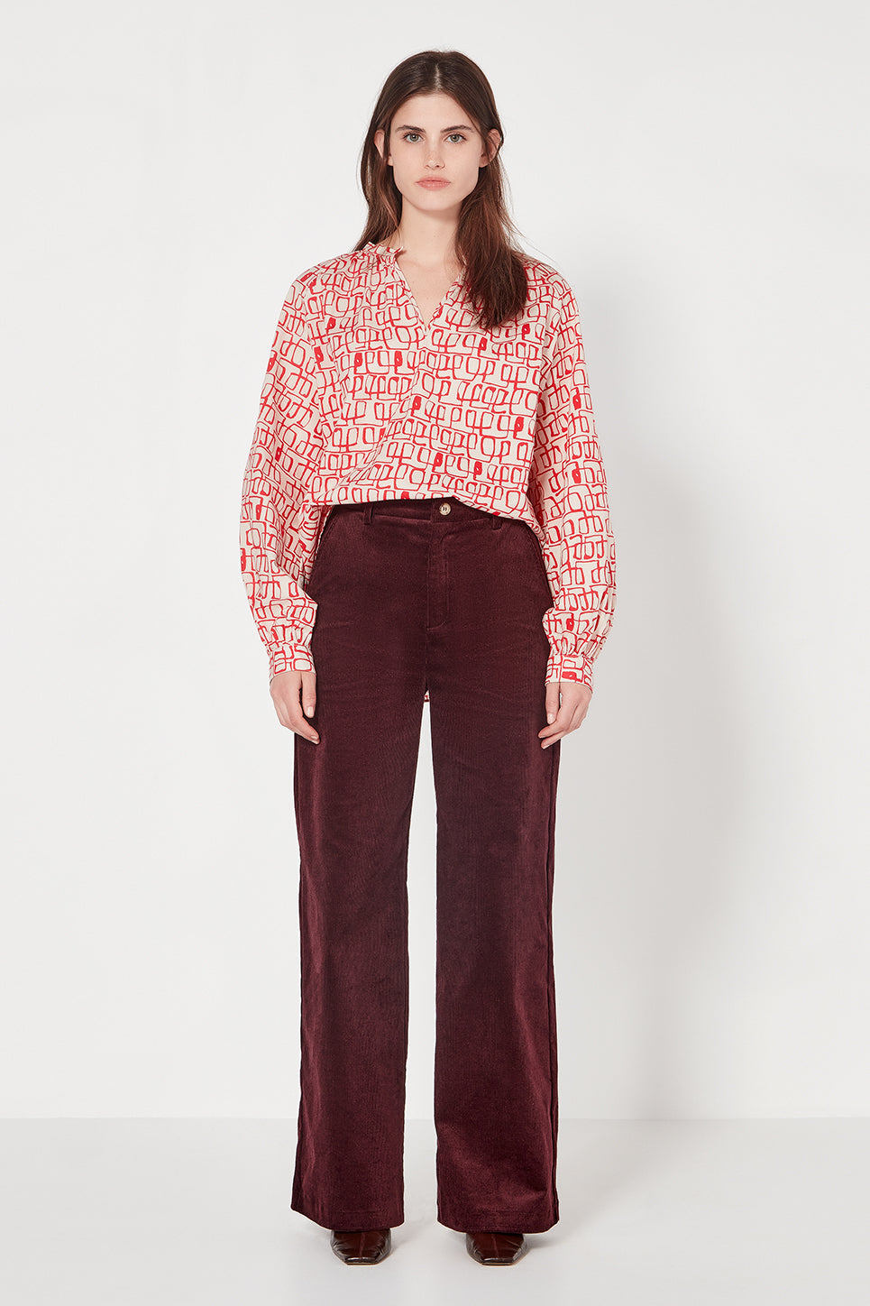 The Matisse Blouse in Abstract Print
