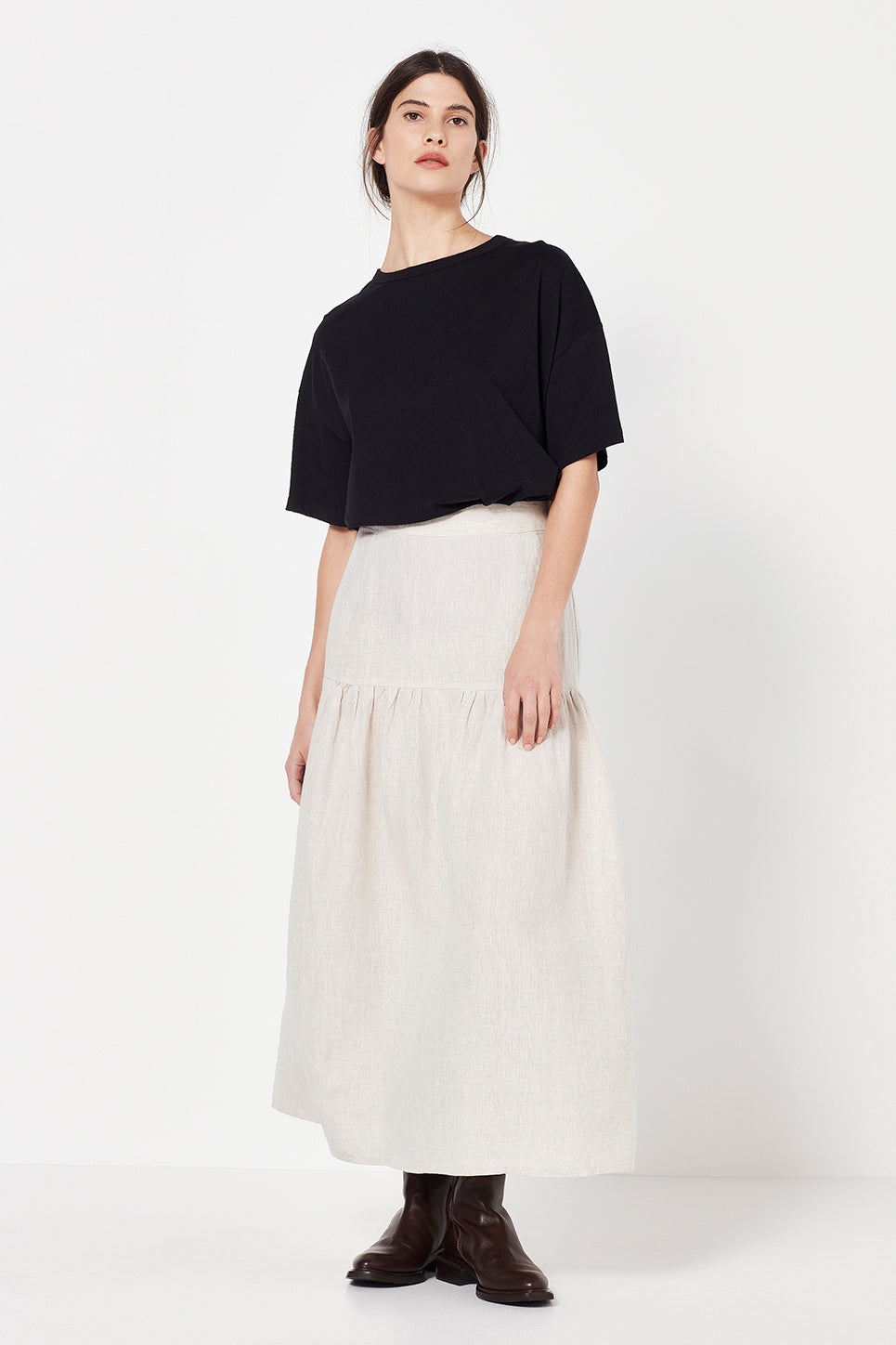 The Madrid Skirt in Natural