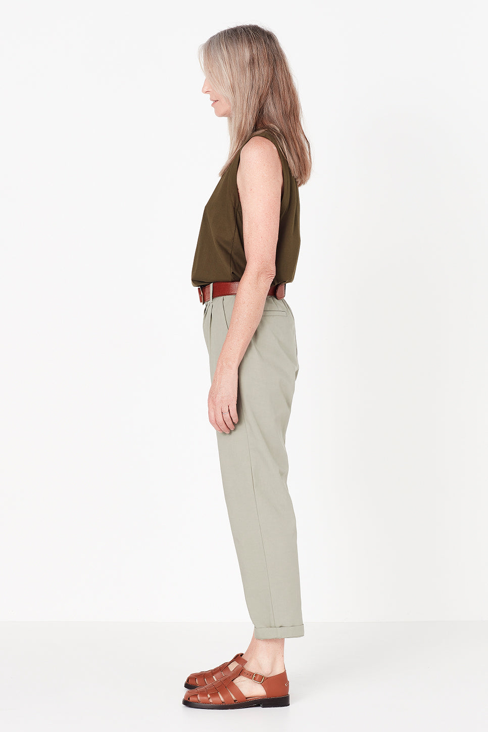 The Cooper Trouser in Sage