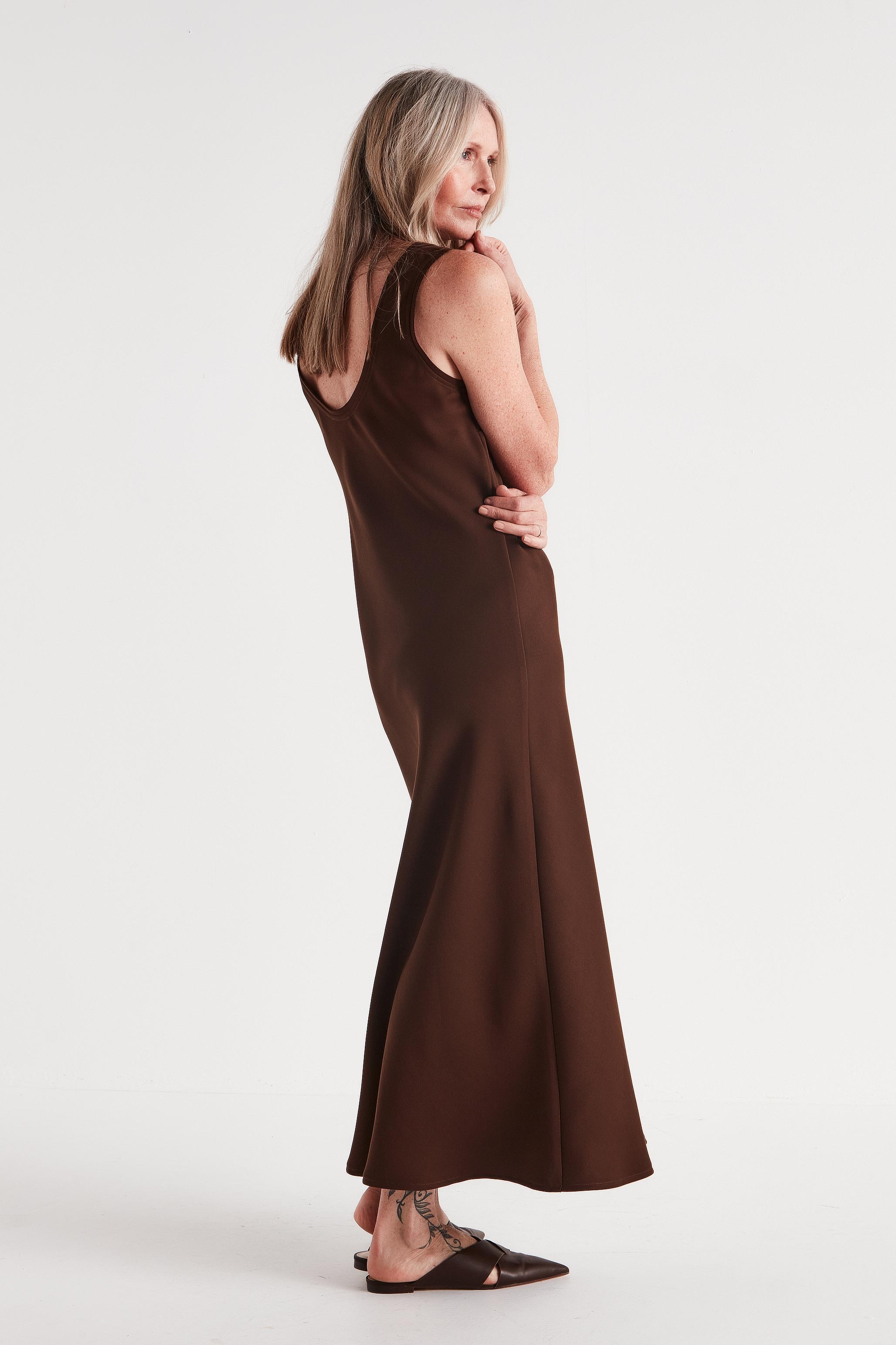 The Quinn Dress in Chocolate